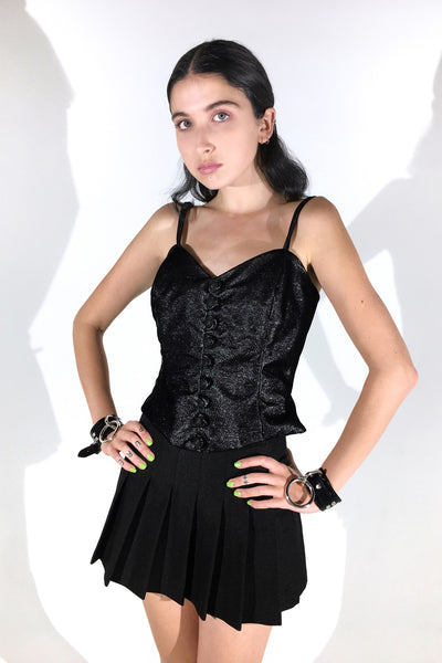 Glittery Velvet Bustier