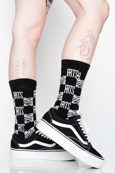 Checkerboard Stash Socks