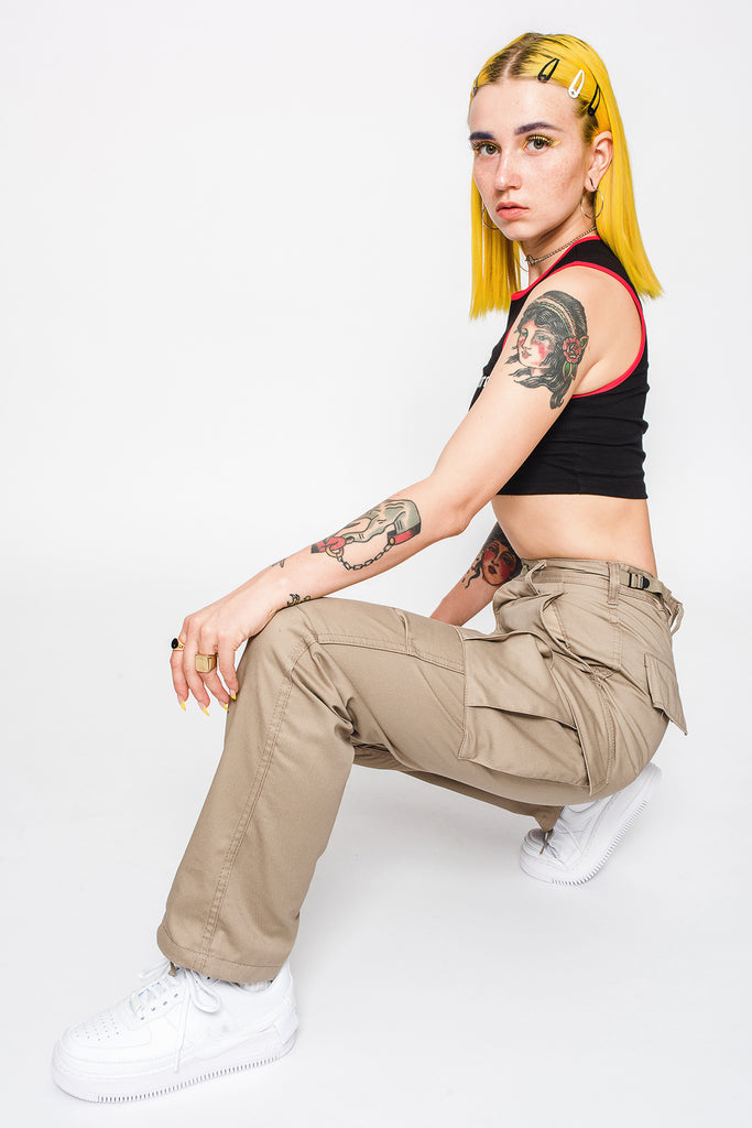 Cobain Khaki Cargo Pants – Goodbye Bread