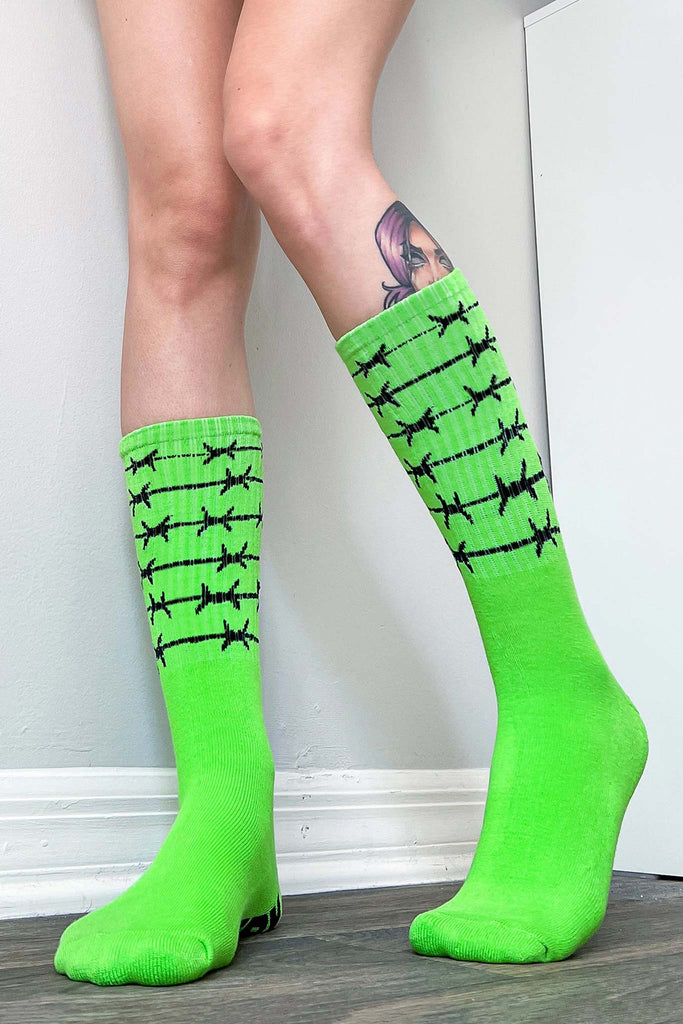Slime Barbed Wire Sports Socks