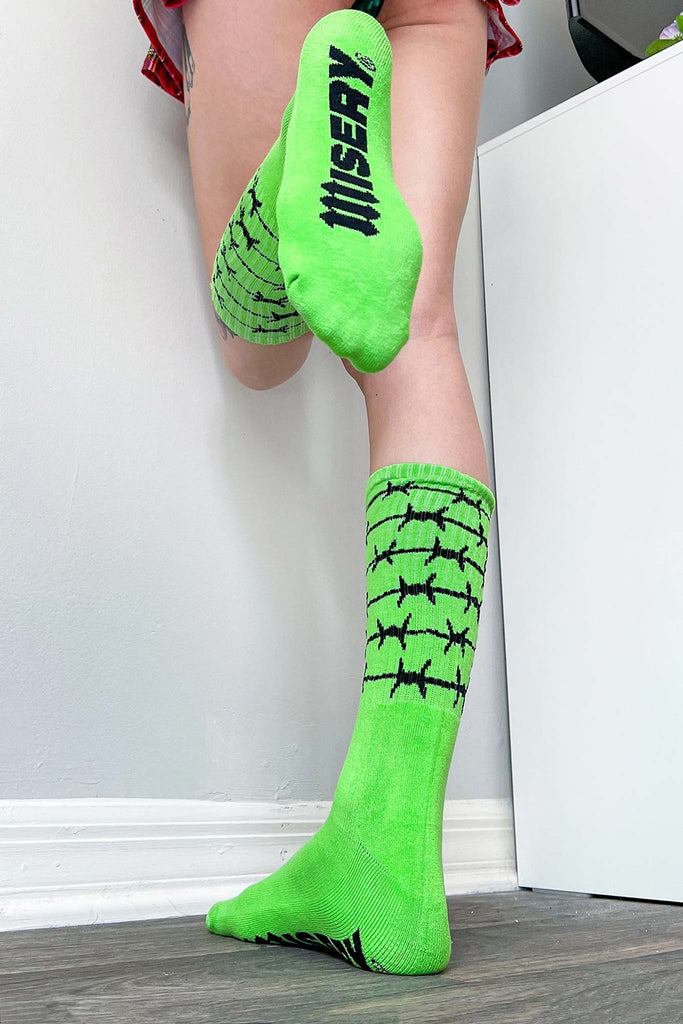 Slime Barbed Wire Sports Socks