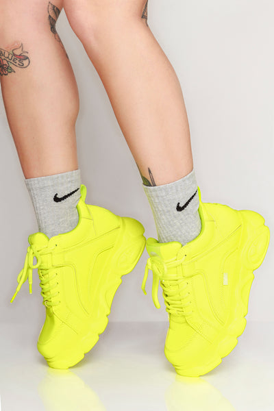 Corin Sneakers Neon Yellow