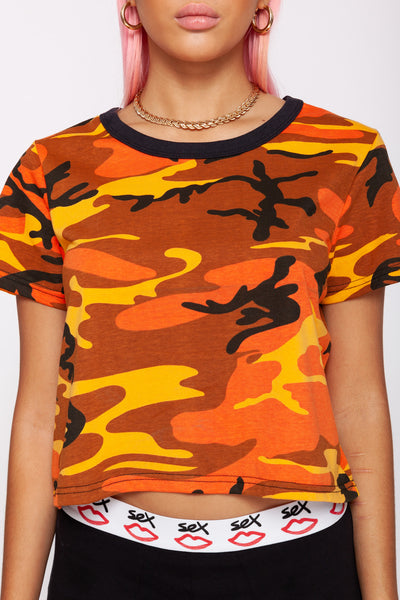 Savage Camo Crop Tee