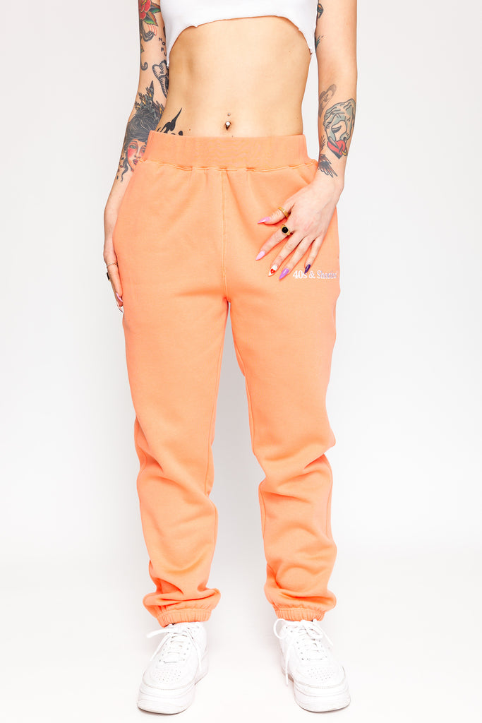 Peach sweatpants sales