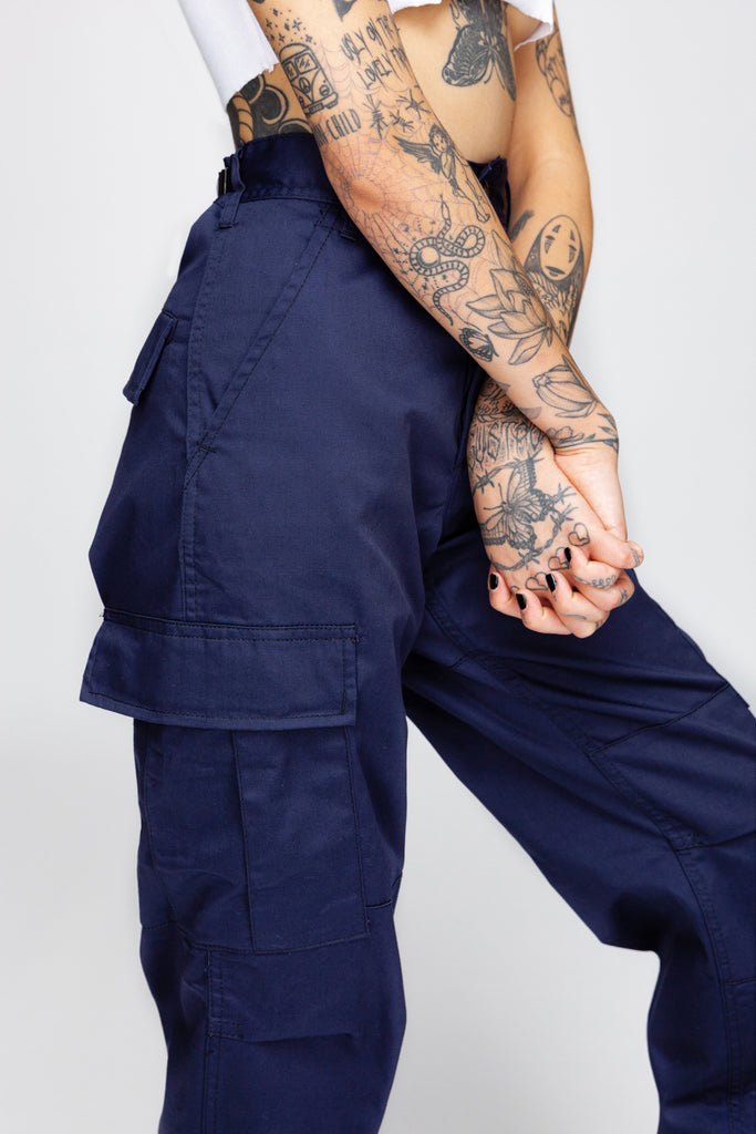 Navy Pocket Detail Cargo Pant | Pants | Blue cargo pants, Casual look for  women, Slacks for women