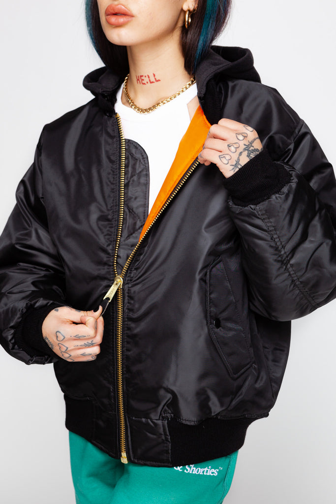Hardcore Hooded MA-1 Flight Jacket – Goodbye Bread