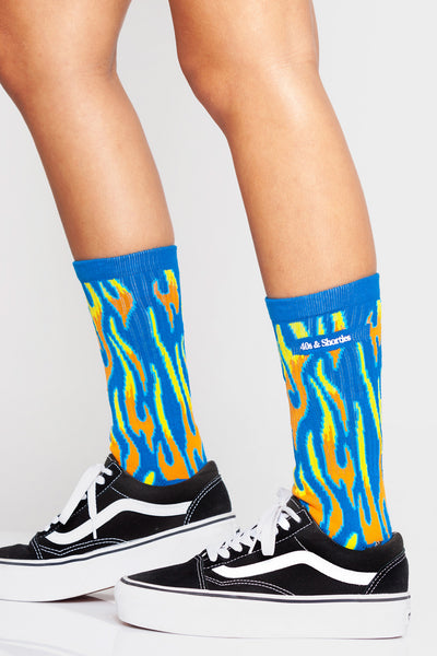 Fire Socks Blue