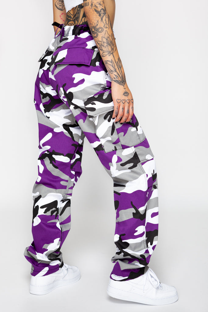 Basic Pleasure Mode Purple Beau Cargo Pants | Urban Outfitters UK