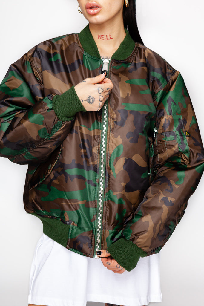 Can't Be Hidden Camo MA-1 Flight Jacket – Goodbye Bread