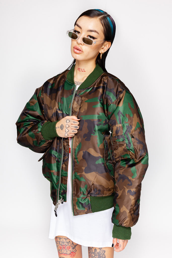 Can't Be Hidden Camo MA-1 Flight Jacket – Goodbye Bread