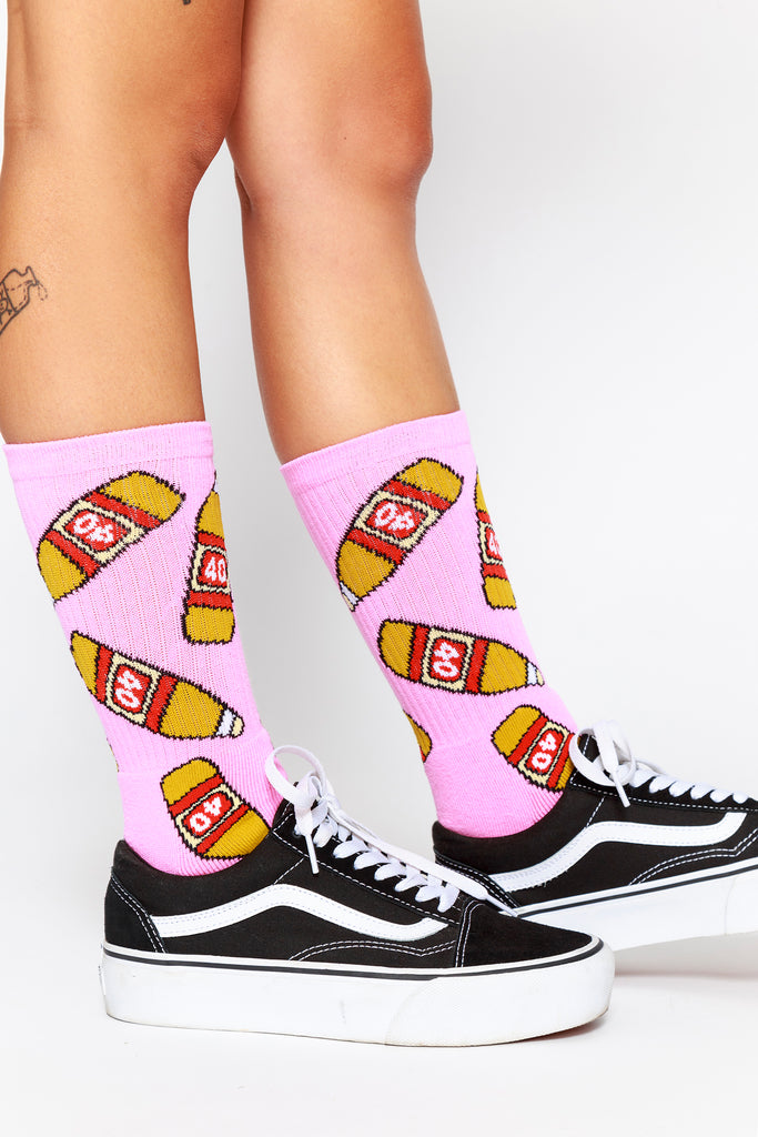Pink 40's Socks