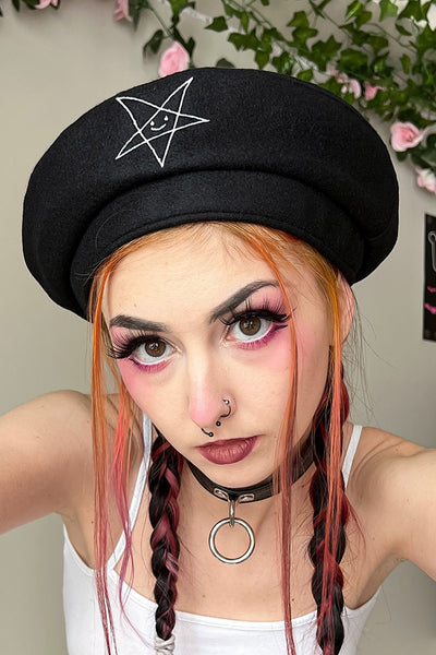 Satan Loves You Beret