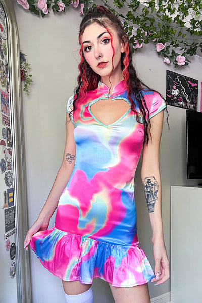 elsie and fred pink dress Elsie & Fred Let me Be Your Fantasy Pink Glitter Corset Mini Dress