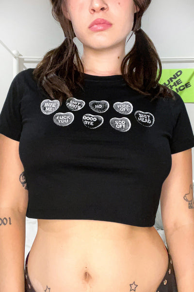 Bite Me Crop Tee