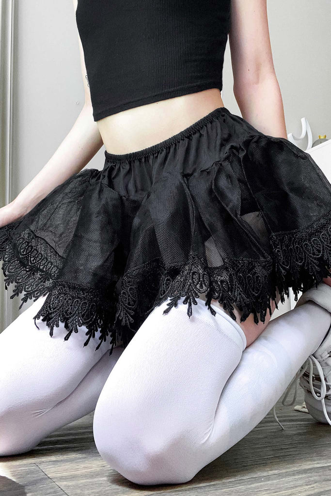 Goth Tok Petticoat Mini Skirt – Goodbye Bread