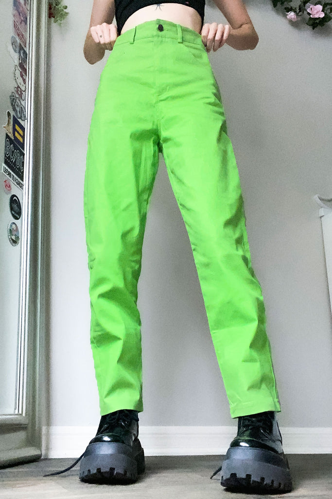 90's Addicted Green Pants