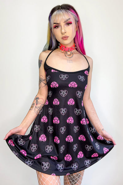 Pastel Goth Skater Dress