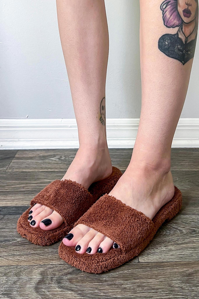 Teddy Toweled Sandals