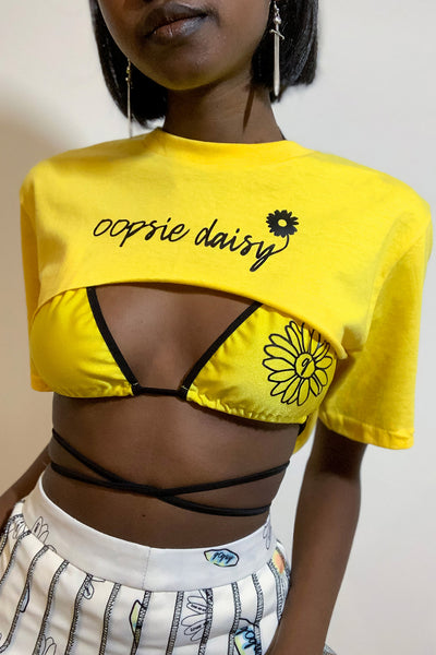 Oopsie Daisy Super Crop Tee