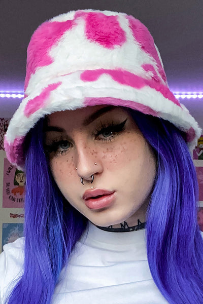 Sweet Cowgirl Fluffy Bucket Hat