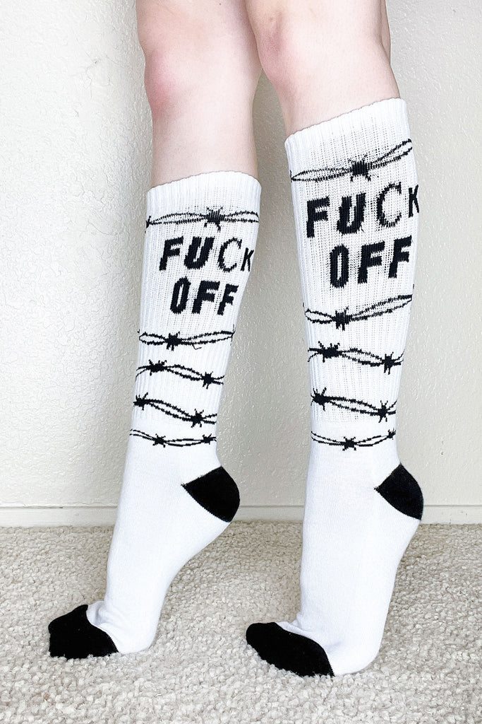 F*ck Off Socks White