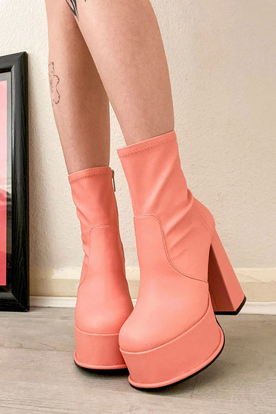 Cotton Candy Platform Boots