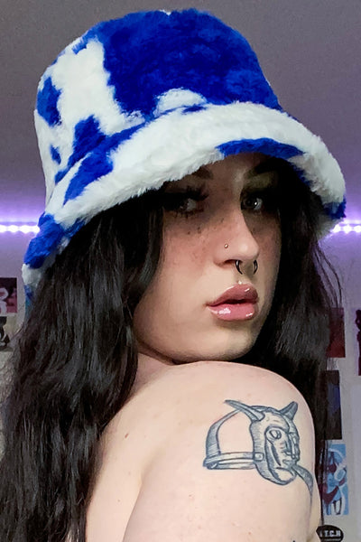 Royal Cowgirl Fluffy Bucket Hat