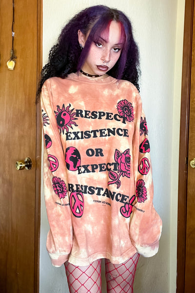 Respect Existence Long Sleeve Tee