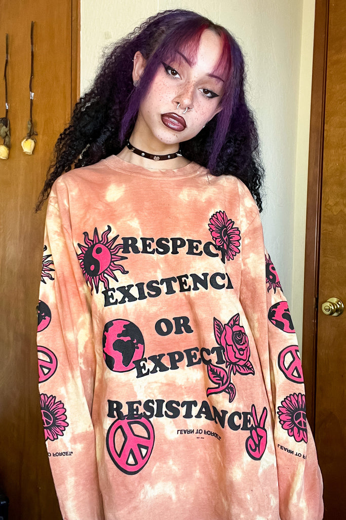 Respect Existence Long Sleeve Tee