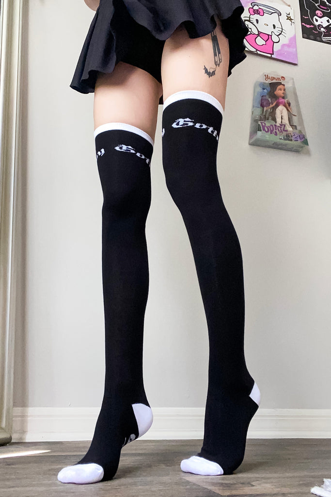 Baby Goth Thigh High Socks