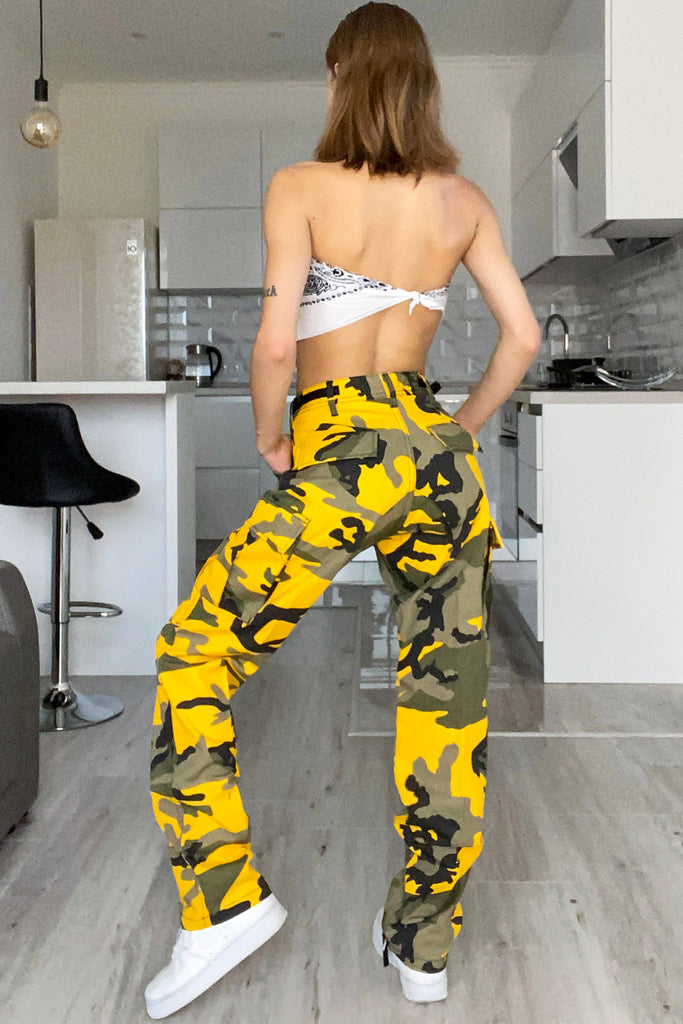 colored camo pants womens