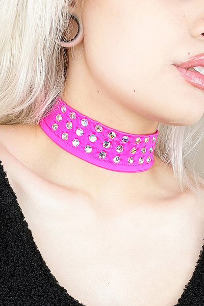 That's Hot Rhinestone Choker