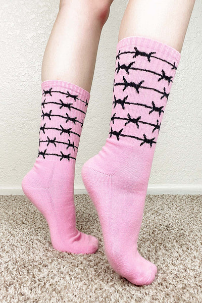 Candy Barbed Wire Sports Socks