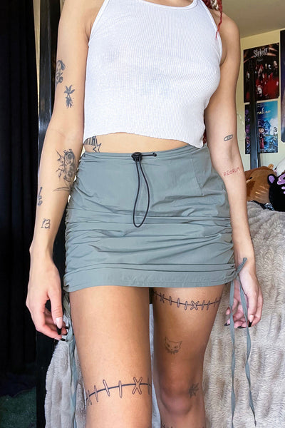 Mercury Ruched Mini Skirt