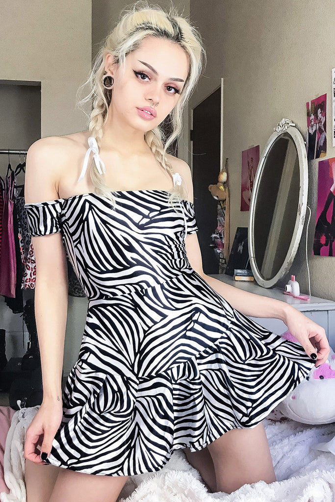 zebra skater dress Be Bold! Zebra Love Skater Dress Heart Mandalas