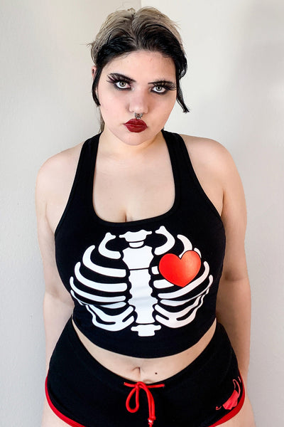 Dead Inside Crop Tee