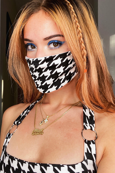 Houndstooth Face Mask