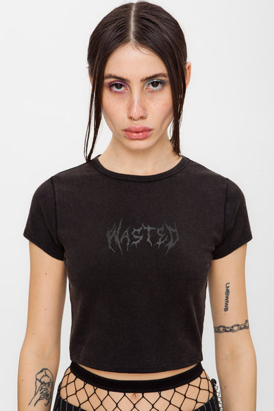 Bella Stoned Crop Tee