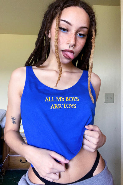 Boys Are Toys Crop Top