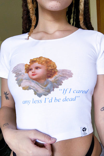 Care Less Crop Tee