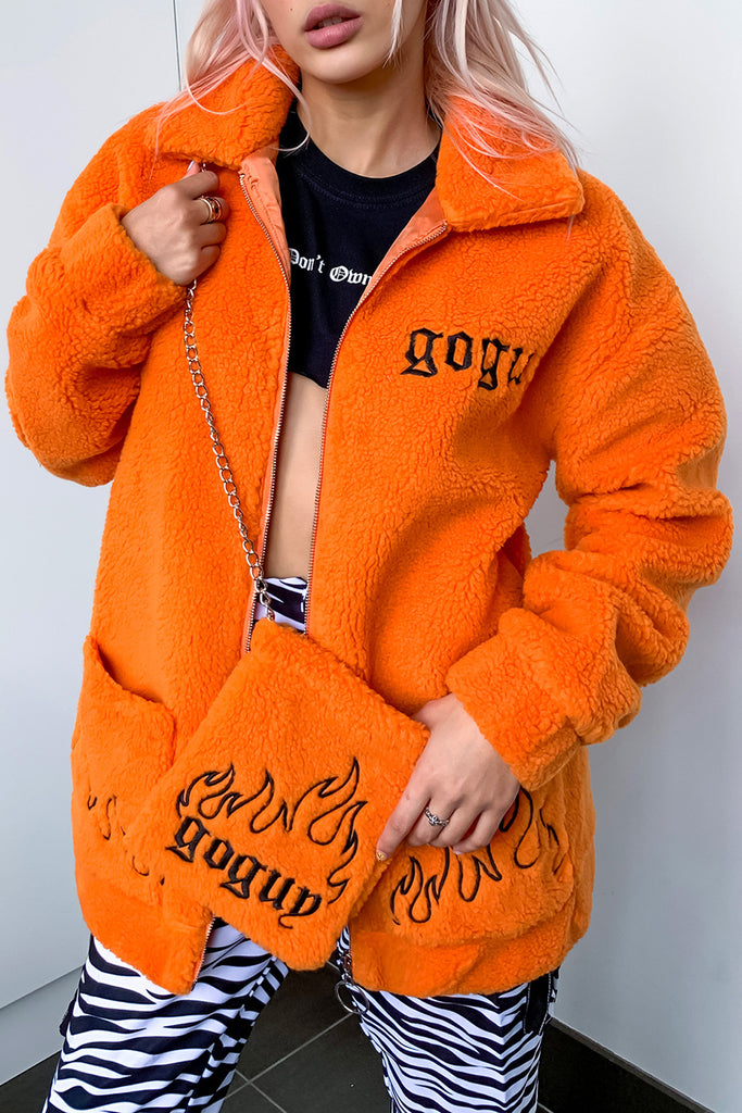 Flame Fuzzy Jacket Bag Set Goodbye Bread